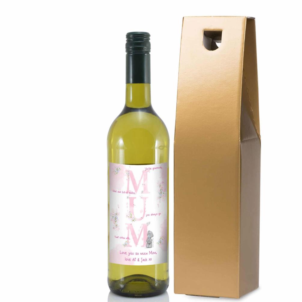 Personalised Me to You MUM White Wine Extra Image 3